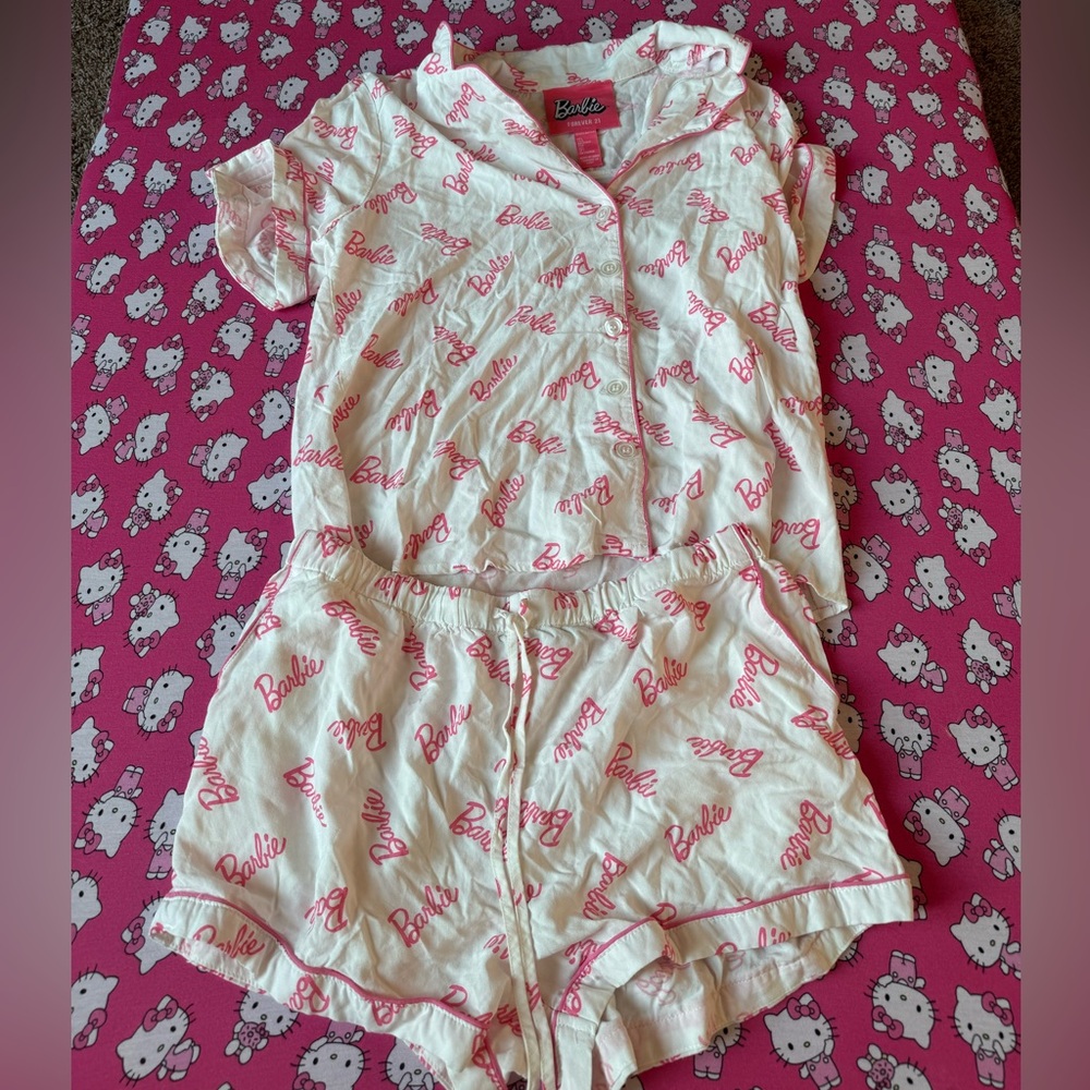 Barbie x forever 21 adult jams set